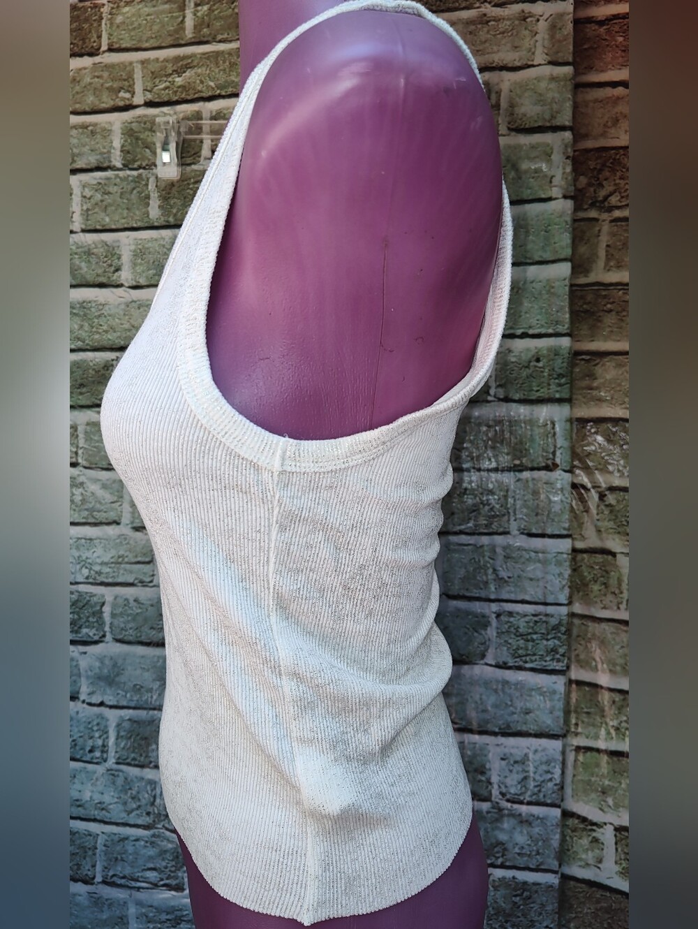 ZARA RIBBED SPARKLE Tank Top, Small - Picture 7 of 11